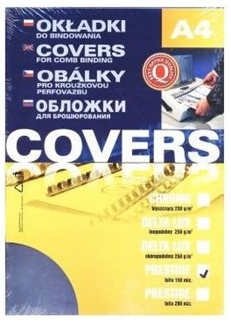 Okładka foliowa A4 bezbarwna 0.15 mm do bindowania op. 100 ark., Argo