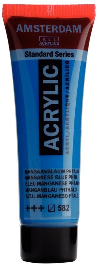 Farba akrylowa nr 582 manganese blue phth. 20ml, Amsterdam