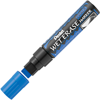 Marker kredowy końc. 10 x 15 mm niebieski Wet Erase SMW56-CO, Pentel