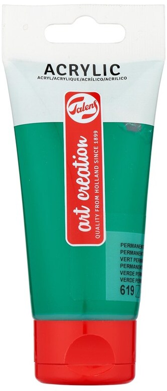 Farba akrylowa nr 619 permanent green de.75ml, ArtCreation
