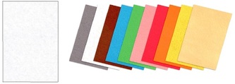 Filc A4 kolor biały op. 10 ark.WKF-035-0444, Aliga