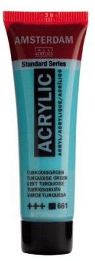 Farba akrylowa nr 661 turquoise green 20ml, Amsterdam
