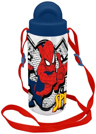 Bidon 500 ml Tritan z paskiem Spiderman, Kids