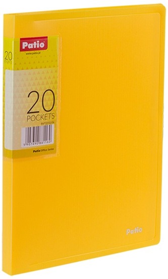 Album ofertowy A5 20 koszulek Clear Book żółty , Patio