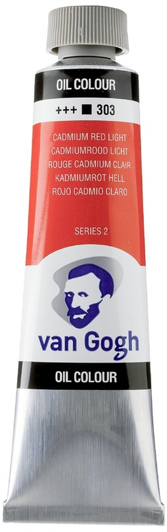Farba olejna Van Gogh, 40ml Cadmium Red Light 303, Talens
