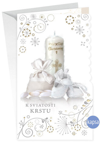 Karta z życzeniami Chrzest 19-634, Argus
