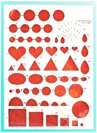 Szablon do quillingu 150x210mm z podkładem TL QB 01, Galeria Hobby