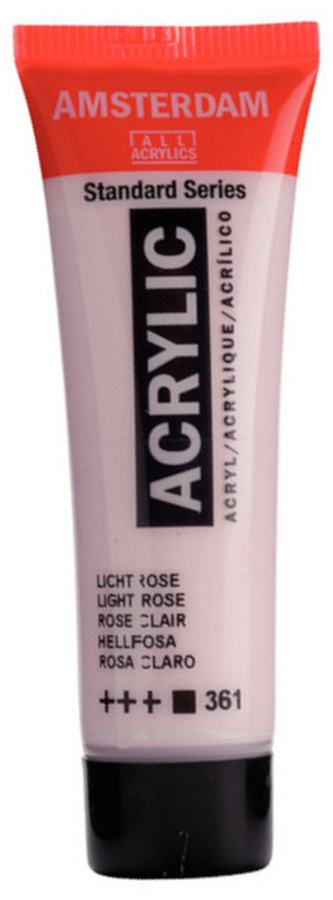 Farba akrylowa nr 361 jasno-różowa (light rose) 20ml, Amsterdam