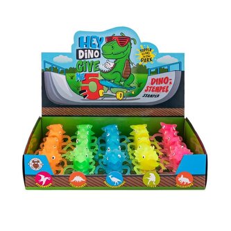 Stemple dinozaury z figurką świecącą w ciemności HEY DINO, Trendhaus