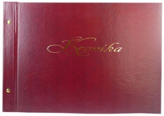 Kronika A3 pozioma na nity bordowa, Barbara