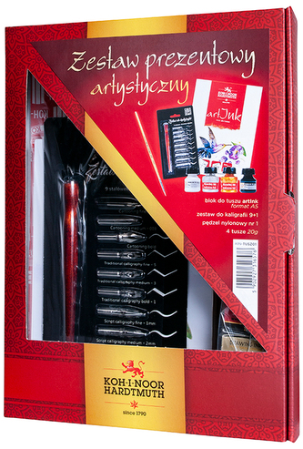 Zestaw prezentowy do kaligrafii z tuszem TUSZ01-00104, Koh-I-Noor