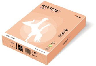 Papier ksero kolorowy A4 80g. łosoś SA24, Maestro color