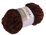Pletací žinylková příze Dolce 100 g - 1 ks - 19 (775) hnědá