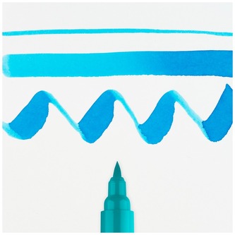 Pisak akwarelowy pędzelkowy Ecoline Brush Pen Turquoise Blue, Talens