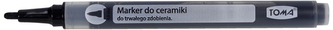 Marker do ceramiki czarny 740, Toma
