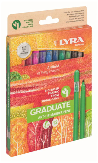 Markery 12-kol. Grad Art-Trip Cardboard, Lyra