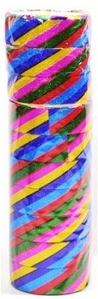 Taśmy ozdobne brokatowe paski 15mm/1,8mb 10rolek, Galeria Hobby