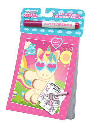 Pamiętnik z długopisem UV i naklejkami Jednorożec Sweet Dreams, Kids
