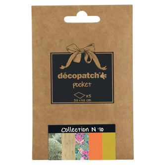 Papier do decoupage 5 ark. 30 x 40 cm kolekcja No. 10. DP010, Decopatch