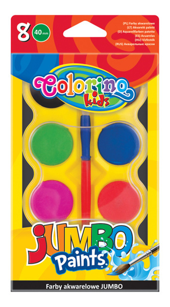 Farby akwarelowe 8-kol. Jumbo Colorino, Patio