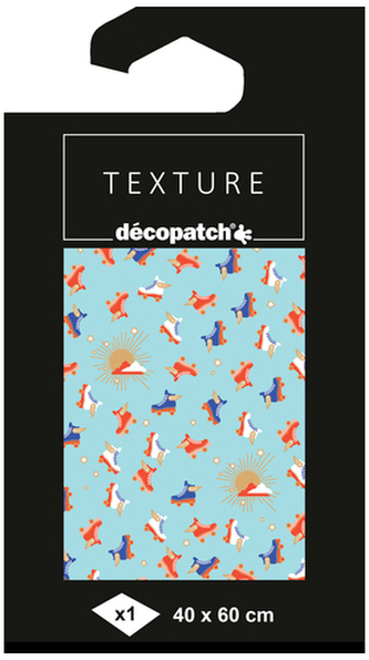 Papier do decoupage teksturowany 40 x 60 cm TD866C, Decopatch