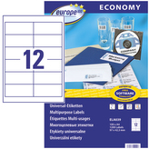 Etykiety 97 x 42.3 mm 12 x 100 ark Europe100 by Economy, Avery