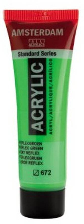 Farba akrylowa nr 672 reflex green 20ml, Amsterdam