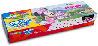 Farby plakatowe 12-kol. 20 ml Disney Kids Minnie Colorino, Patio
