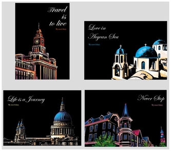 Wydrapywanka magiczna 4w1 Travel Diary 210x295mm M005, Twoje Hobby