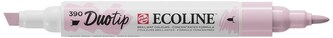 Marker dwustr. okr./ścięty Ecoline Duo Pastel Rose 390, Talens