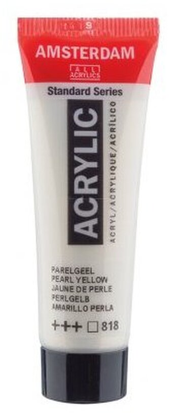 Farba akrylowa nr 818 perłowa żółć 20ml, Amsterdam