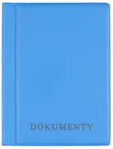 Okładka na dokumenty mini błękit, Biurfol