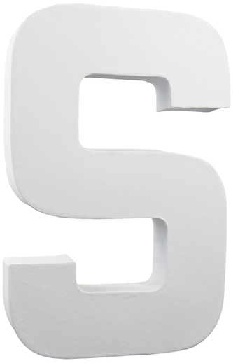 Litera 3D duża 20cm „S” AC718 C, Decopatch