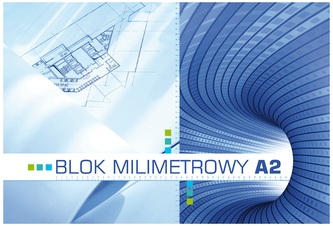 Blok milimetrowy A2 20 k., Kreska