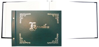 Kronika 415x297 pozioma złocona zielona, Warta 319-024