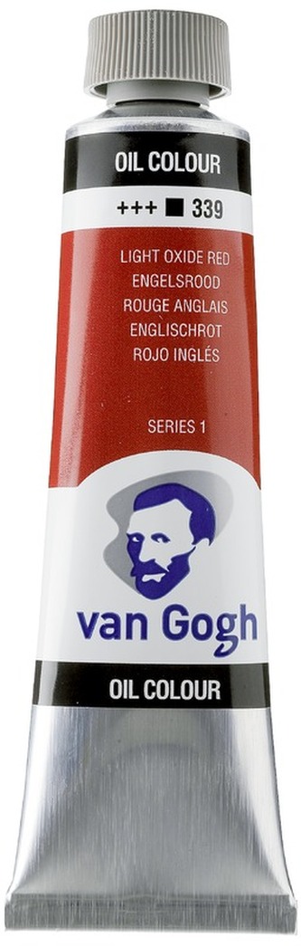 Farba olejna Van Gogh, 40ml Light Oxide Red 339, Talens