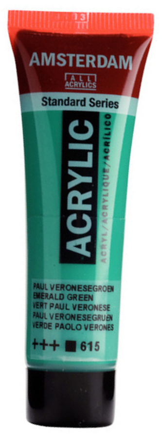 Farba akrylowa nr 615 emerald green 20ml, Amsterdam