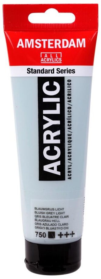 Farba akrylowa nr 750 bluish grey light 120ml, Amsterdam