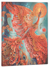 Notes Flexis Birds of Happiness, Firebird Ultra gładki 176 str., Paperblanks