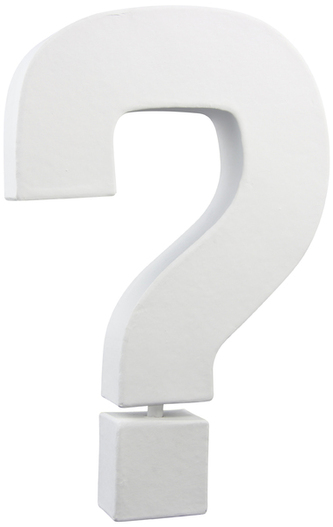 Znak 3D duży 20cm „?” AC727 C, Decopatch