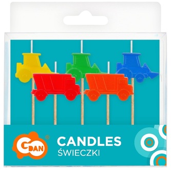 Świeczki pikery Budowa, 5 szt., GoDan