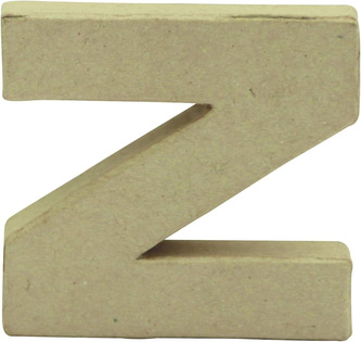 Litera fantazyjna "Z" z masy papierowej AC838C, Decopatch