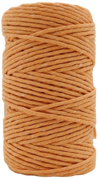 Sznurek dekoracyjny bawełniany 50mb pastel pomarańczowy, Tres