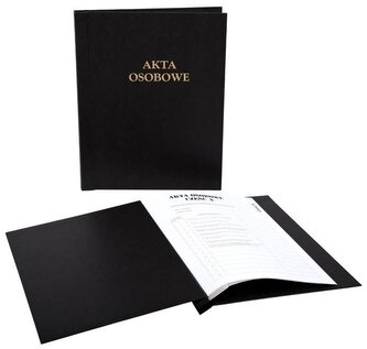 Akta osobowe, czarne, Delfin