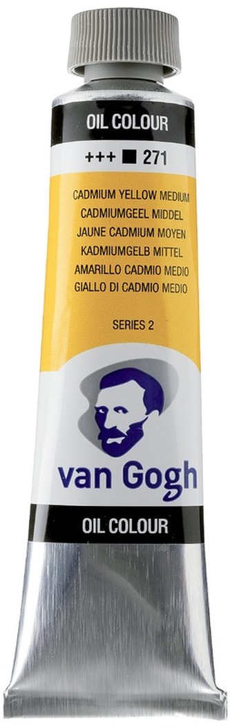 Farba olejna Van Gogh, 40ml Cadmium Yellow Medium 271, Talens