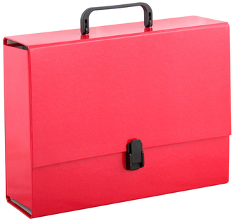 Teczka z rączką A4 10cm pastel. czerwona, Penmate