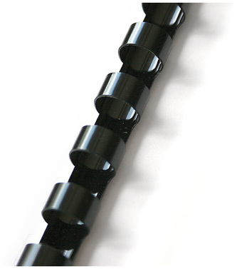 Grzbiety grzebieniowe 12.5 mm czarny (do 105k) op. 100 szt., Argo