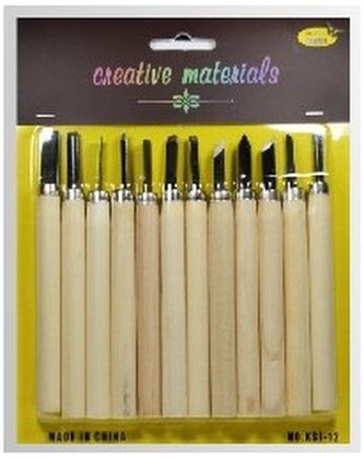 Dłutka drewniane do prac plastycznych 12 szt, Galeria Hobby
