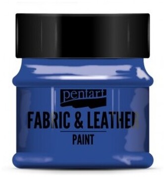 Farba do tkanin i skór 50ml niebieska, Pentart