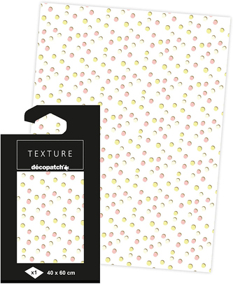 Papier do decoupage teksturowany 40 x 60 cm TD846C, Decopatch